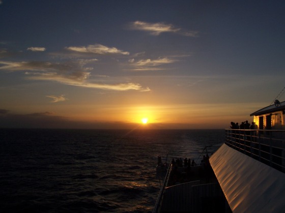 AIDA letzter Sonnenuntergang Karibik